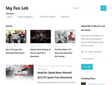 Tablet Screenshot of myfunlab.com